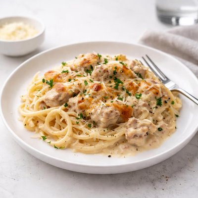 Image of Creamy Chicken and Spaghetti Casserole