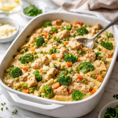 Image of Creamy Chicken and Veggie Casserole