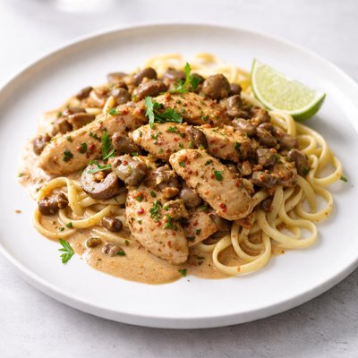Image of Creamy Chicken Chipotle Stroganoff
