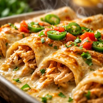 Image of Creamy Chicken Enchiladas Low Carb