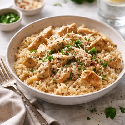 Image of Creamy Chicken in Rice