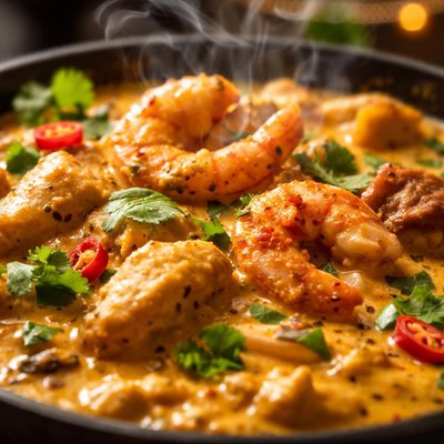 Image of Creamy Chicken or Prawn Curry