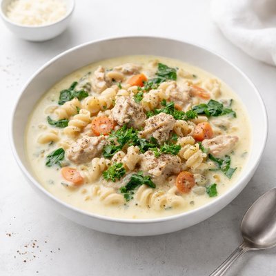 Image of Creamy Chicken Pasta Soup