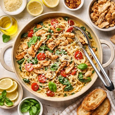 Image of Creamy Chicken Spaghetti