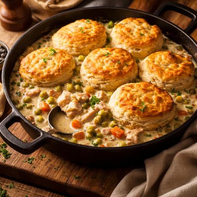 Image of Creamy Chicken with Biscuits