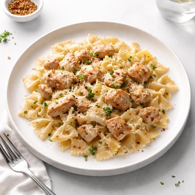 Image of Creamy Chicken with Bow Tie Pasta