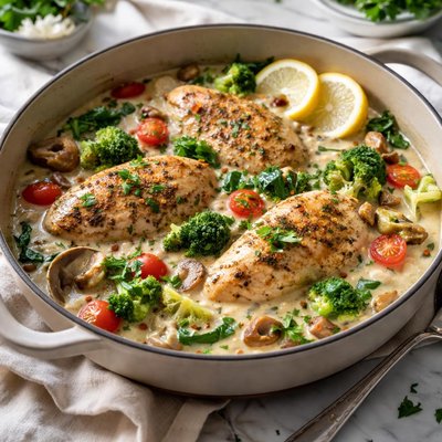 Image of Creamy Chicken with Vegetables