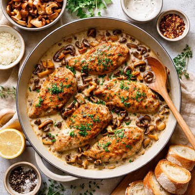 Image of Creamy Chicken with Wild Mushrooms