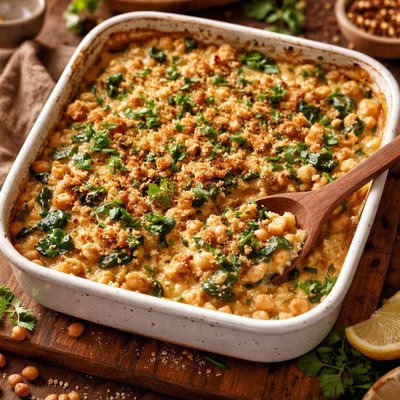 Image of Creamy Chickpea and Tahini Casserole
