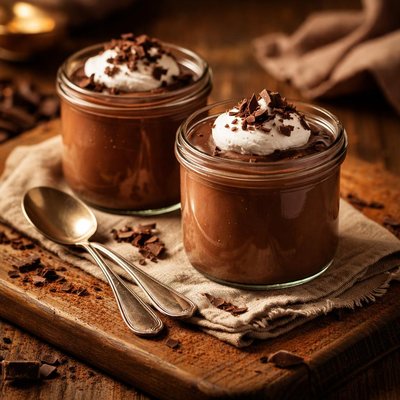 Image of Creamy Chocolate Pudding for Two