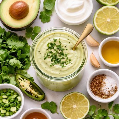 Image of Creamy Cilantro Avocado Dressing