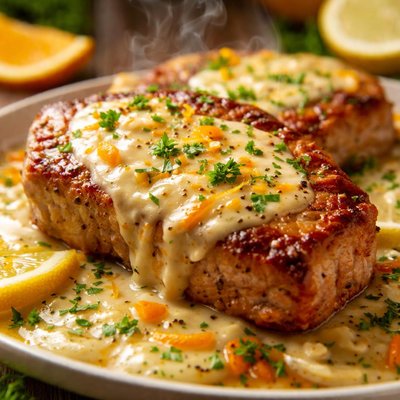 Image of Creamy Citrus Sauce Pork Chops
