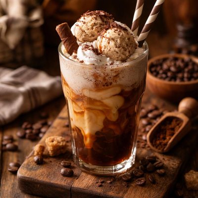 Image of Creamy Coffee Ice Cream Soda