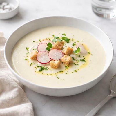 Image of Creamy Cold Potato Soup Vichyssoise