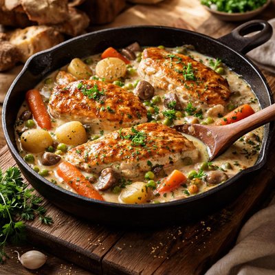 Image of Creamy Country Chicken and Vegetables