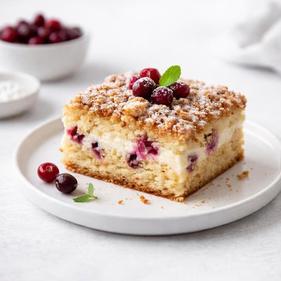 Image of Creamy Cranberry Coffee Cake
