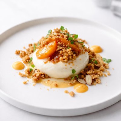 Image of Creamy Crunchy Peach Dessert