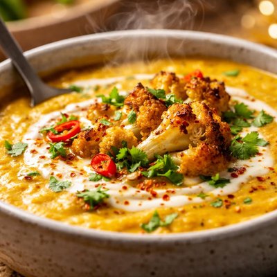 Image of Creamy Curry Cauliflower Soup