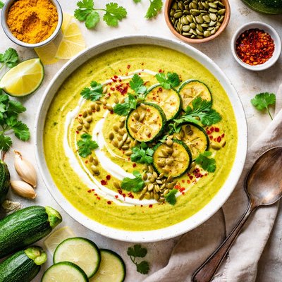 Image of Creamy Curry Zucchini Soup