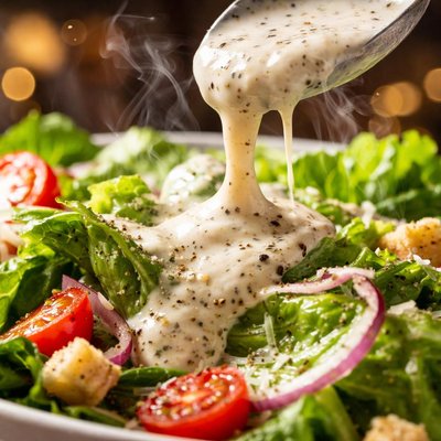 Image of Creamy Dressing for a Simple Romaine Salad