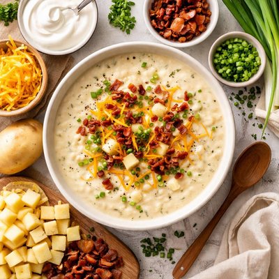 Image of Creamy Easy No Peeling Potato Soup