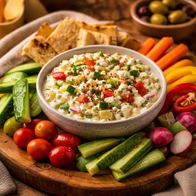 Image of Creamy Feta Vegetable Dip