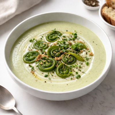 Image of Creamy Fiddlehead Soup