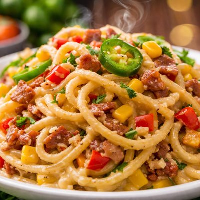 Image of Creamy Fiesta Spaghetti