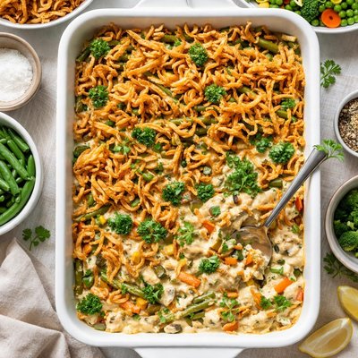 Image of Creamy French Fried Vegetable Casserole