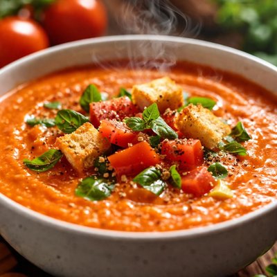 Image of Creamy Fresh Tomato Summer Soup