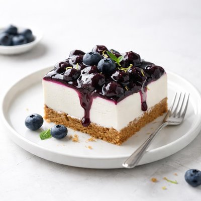 Image of Creamy Fruit Pie Cherry or Blueberry No Bake