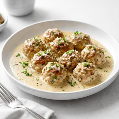 Image of Creamy Garlic Meatballs