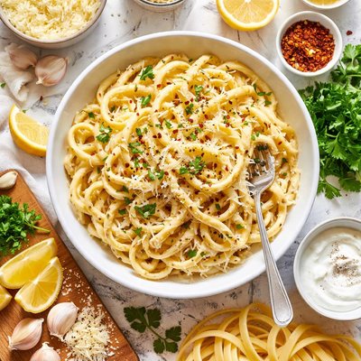 Image of Creamy Garlic Parmesan Pasta