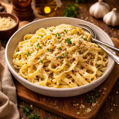 Image of Creamy Garlic Pasta