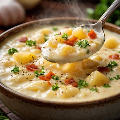 Image of Creamy Garlic Potato Soup
