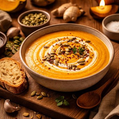 Image of Creamy Ginger Pumpkin Soup