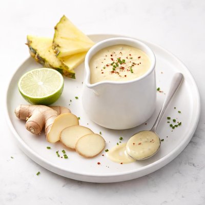 Image of Creamy Gingered Pineapple Salad Dressing