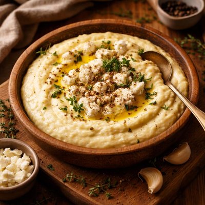 Image of Creamy Goat Cheese Polenta