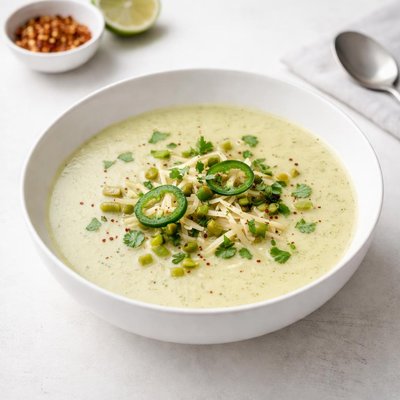 Image of Creamy Green Chili and Cheese Soup