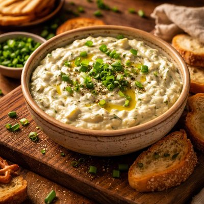 Image of Creamy Green Onion Spread Dip Yummmmy