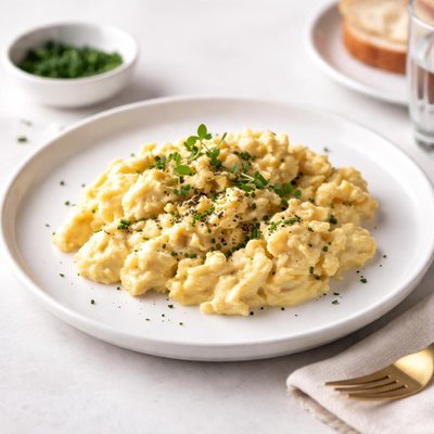 Image of Creamy Herbed Scrambled Eggs