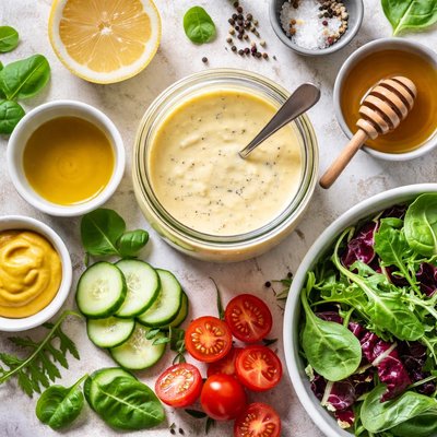 Image of Creamy Honey Dijon Salad Dressing