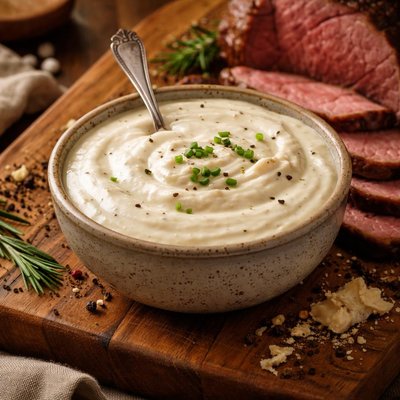 Image of Creamy Horseradish Sauce for Roast Beef