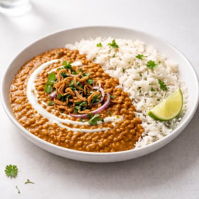 Image of Creamy Indian Lentils and Rice