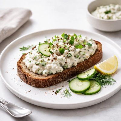 Image of Creamy Italian Cucumber Rye Bread Spread