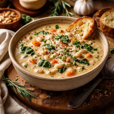 Image of Creamy Italian White Bean Soup