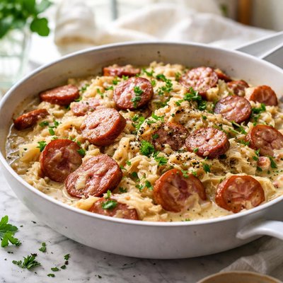 Image of Creamy Kielbasa and Kraut
