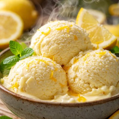 Image of Creamy Lemon Ice Cream