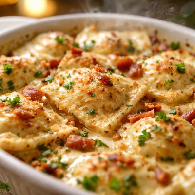 Image of Creamy Light Ravioli Casserole
