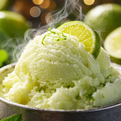 Image of Creamy Lime Sherbet or Orange If You Prefer